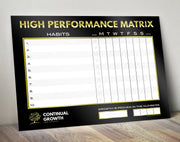 High Performance Matrix - Continual Growth | Live Your Best Life Through Better Habits